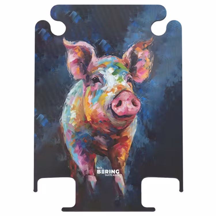 CaseSwap - Schwein auf dunklem Hintergrund als Ölgemälde — 1