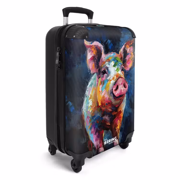 CaseSwap - Schwein auf dunklem Hintergrund als Ölgemälde — 2