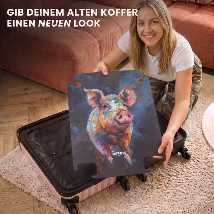 CaseSwap - Schwein auf dunklem Hintergrund als Ölgemälde — 3