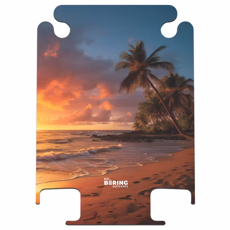 CaseSwap™ - Strand mit Palme bei Sonnenuntergang — 1