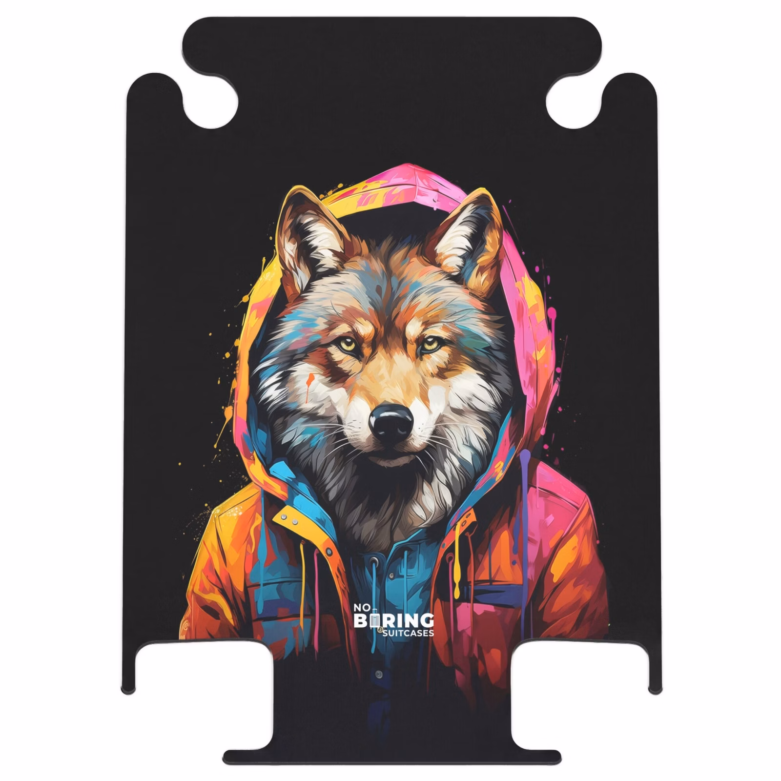 CaseSwap™ - Fuchs mit buntem Fell und Farbspritzern — 1