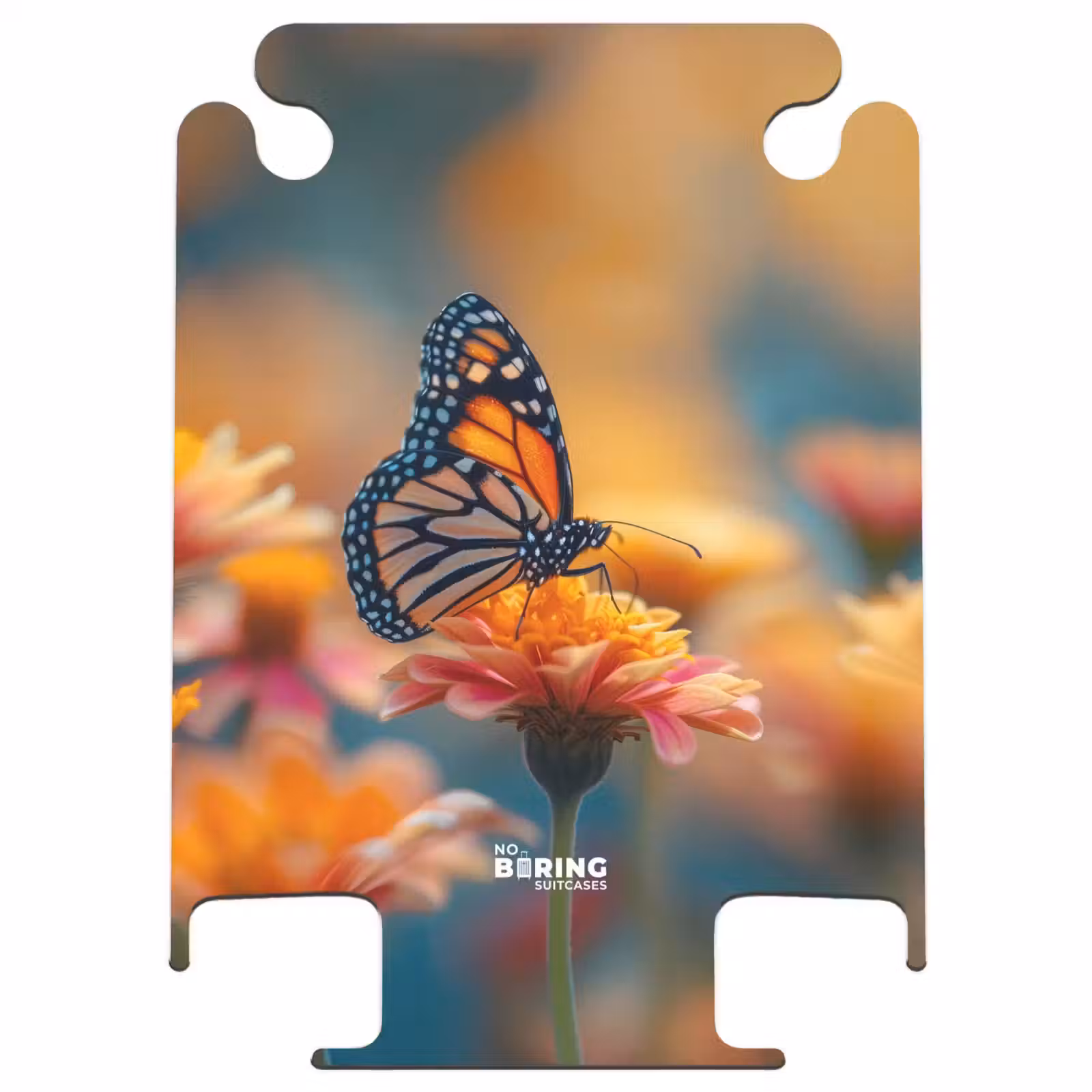 CaseSwap™ - Schmetterling auf rosa Blume — 1