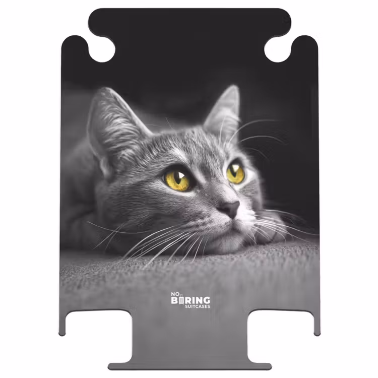 CaseSwap™ - Schwarz-weiße Katze mit gelben Augen — 1