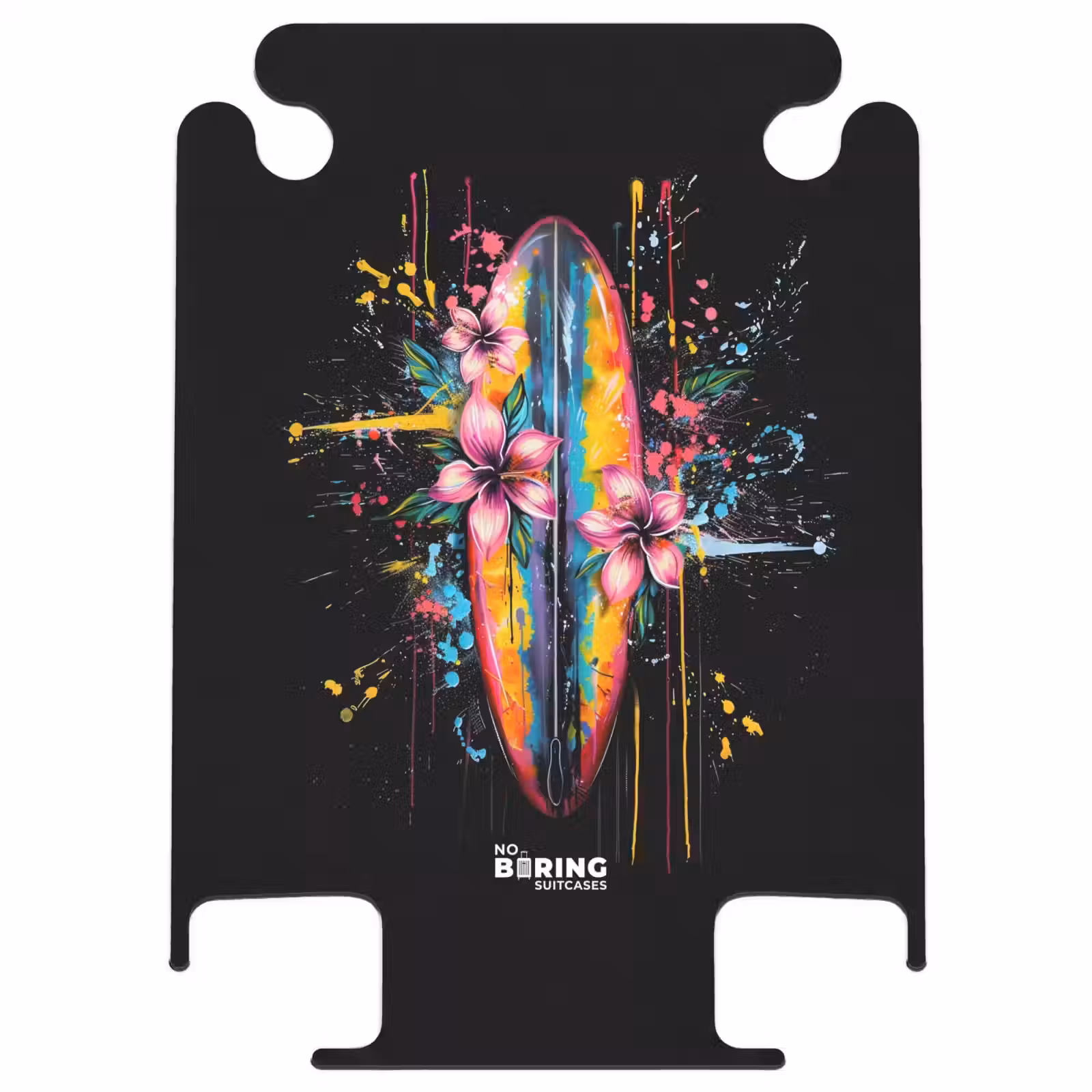 CaseSwap™ - Buntes Surfbrett mit Blumen — 1
