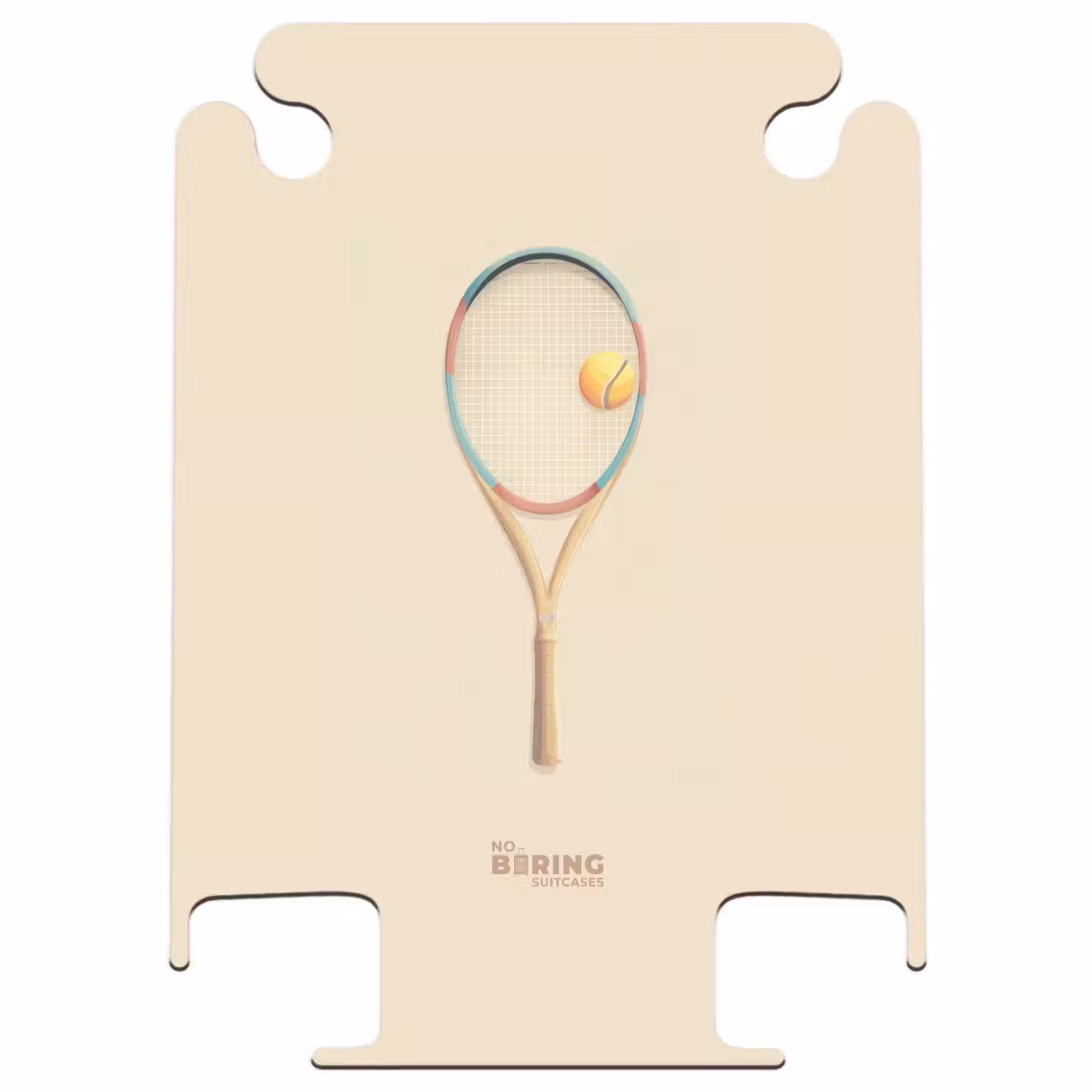 CaseSwap - Ein Tennisschläger in Beigetönen — 1