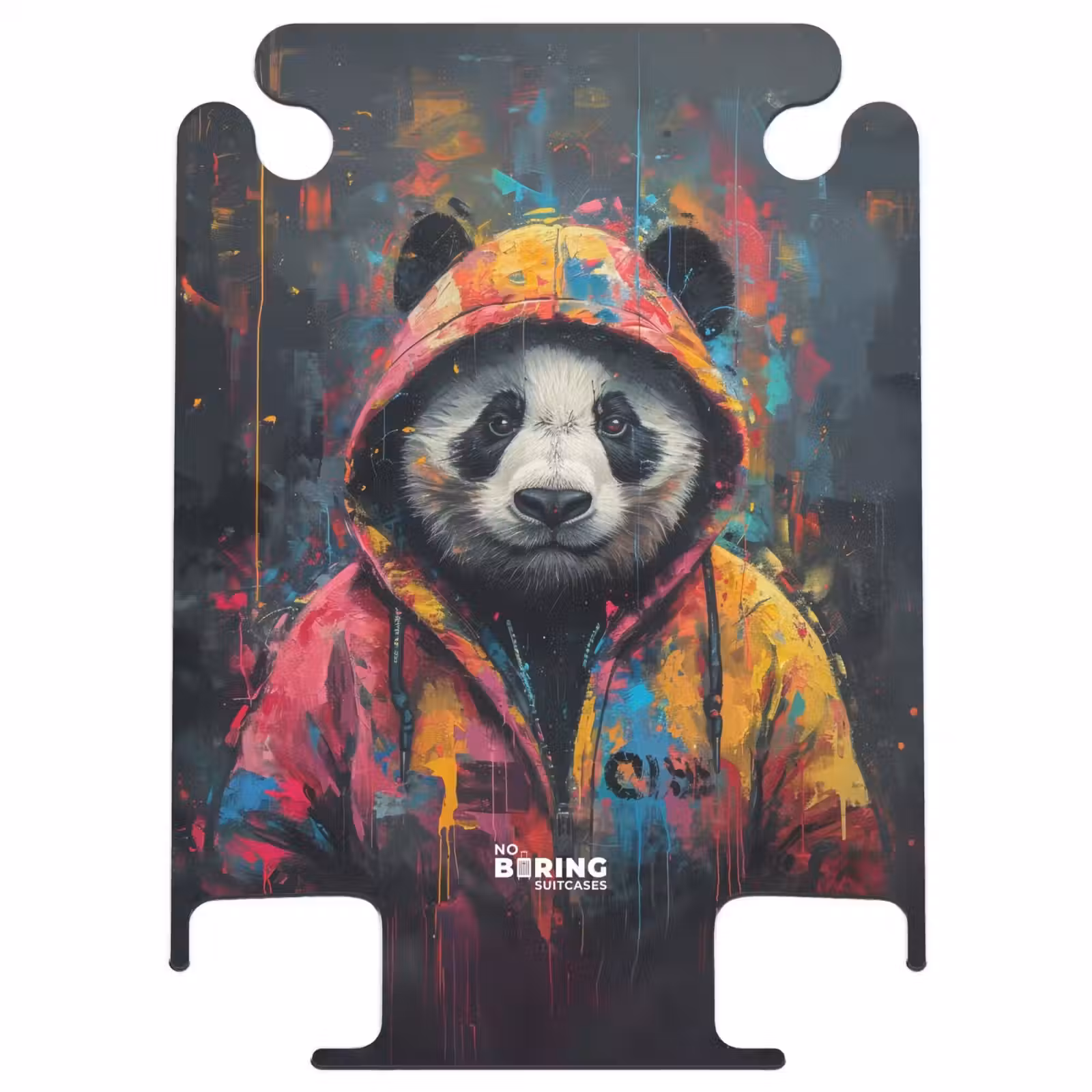 CaseSwap™ - Panda mit buntem Fell und Farbspritzern — 1