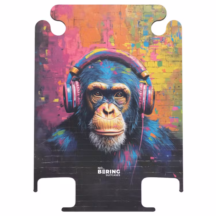 CaseSwap™ - Buntes Äffchen mit Kopfhörern im Graffiti-Stil — 1