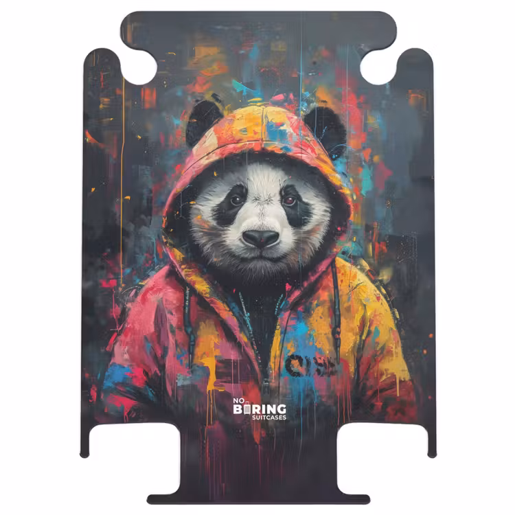 CaseSwap™ - Panda mit buntem Fell und Farbspritzern — 1