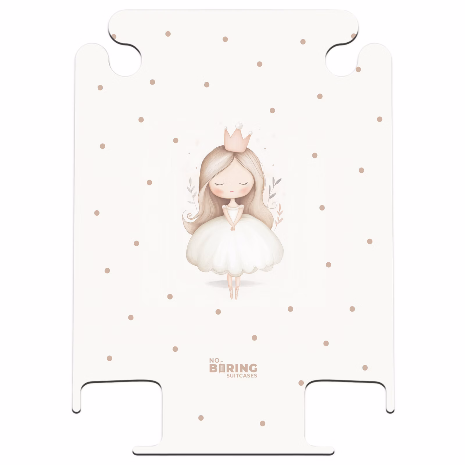 CaseSwap™ - Ballerina Prinzessin zwischen beigen Tupfen — 1