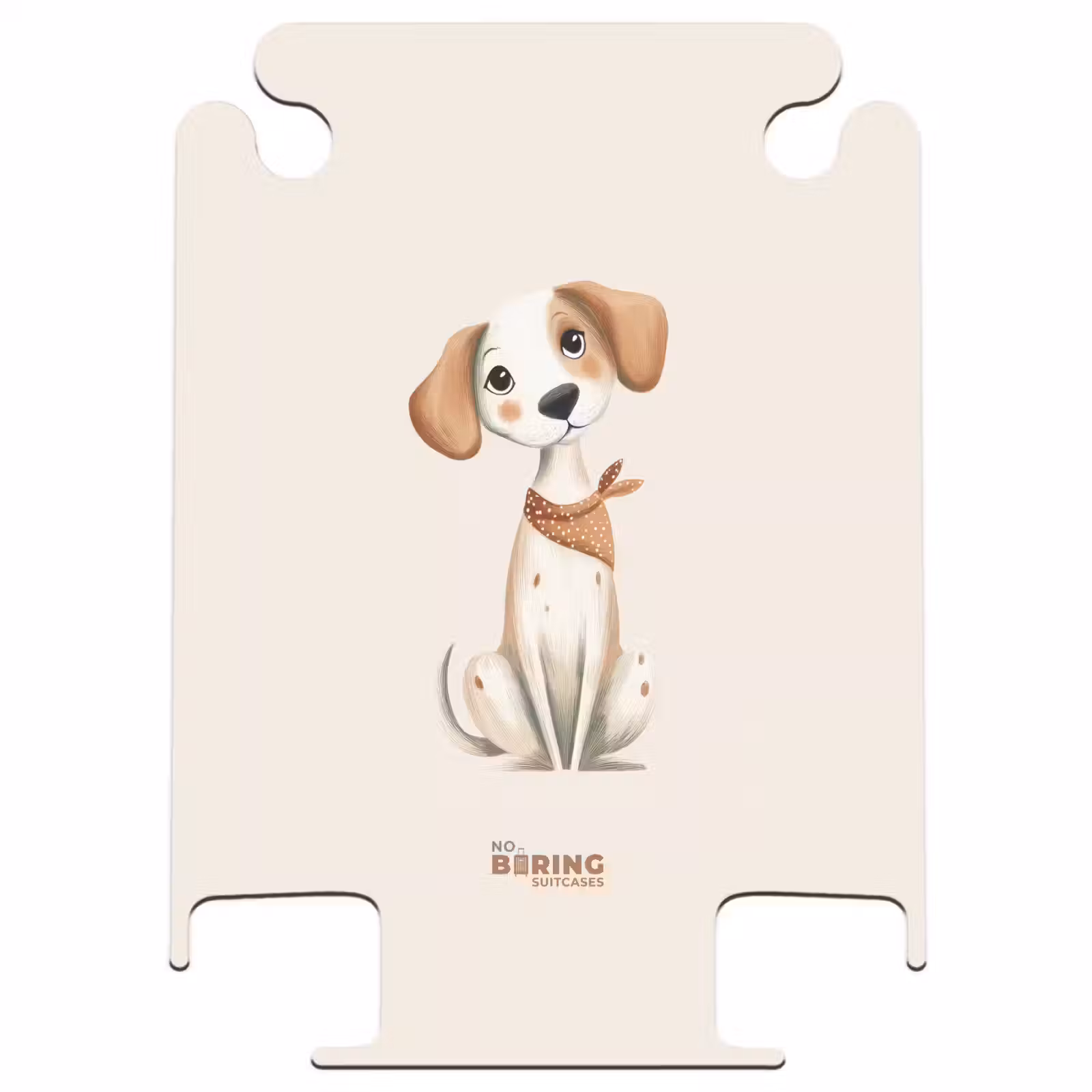 CaseSwap™ - Braun gefleckter Welpe auf beigem Hintergrund — 1