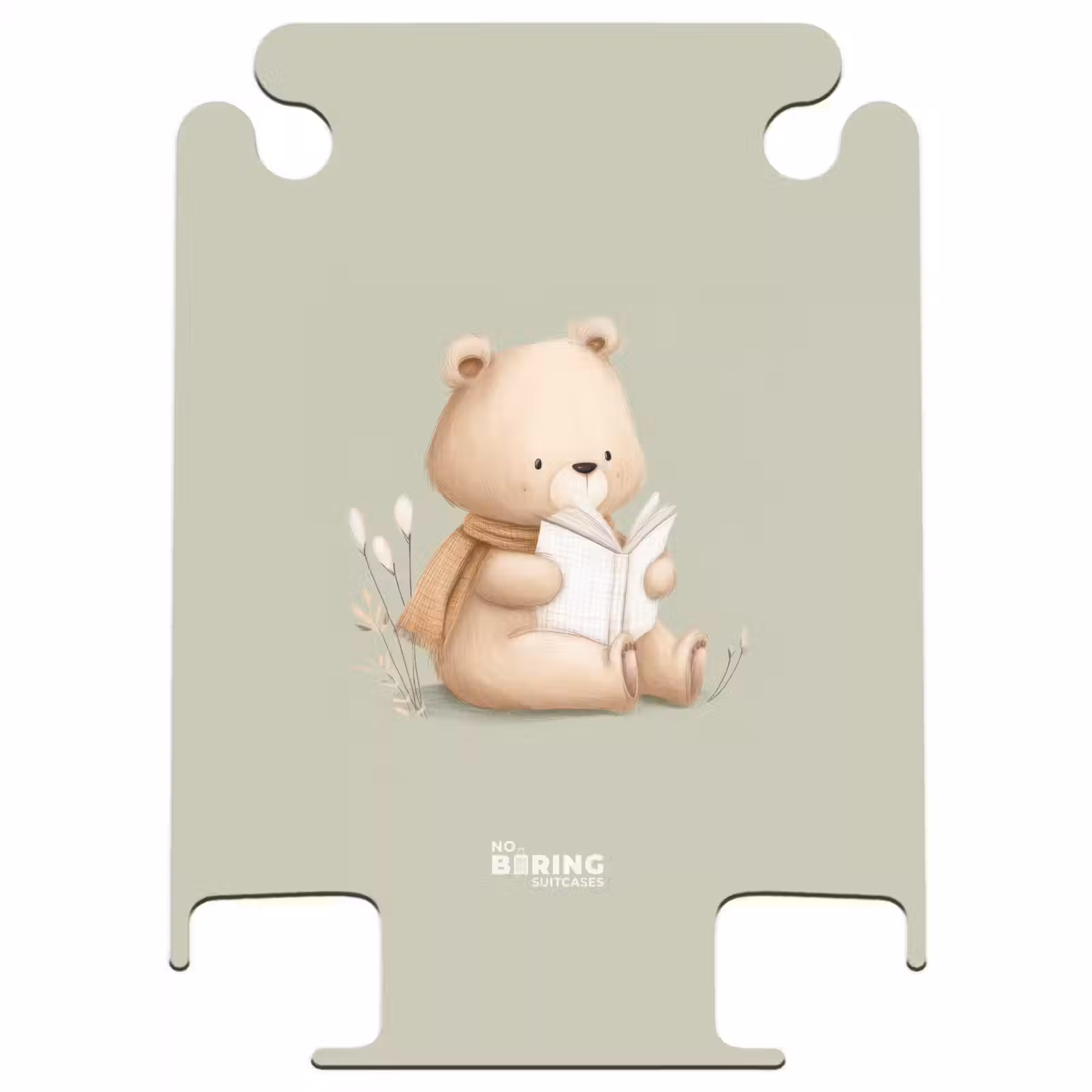 CaseSwap™ - Ein Braunbär mit einem Buch - Grün — 1