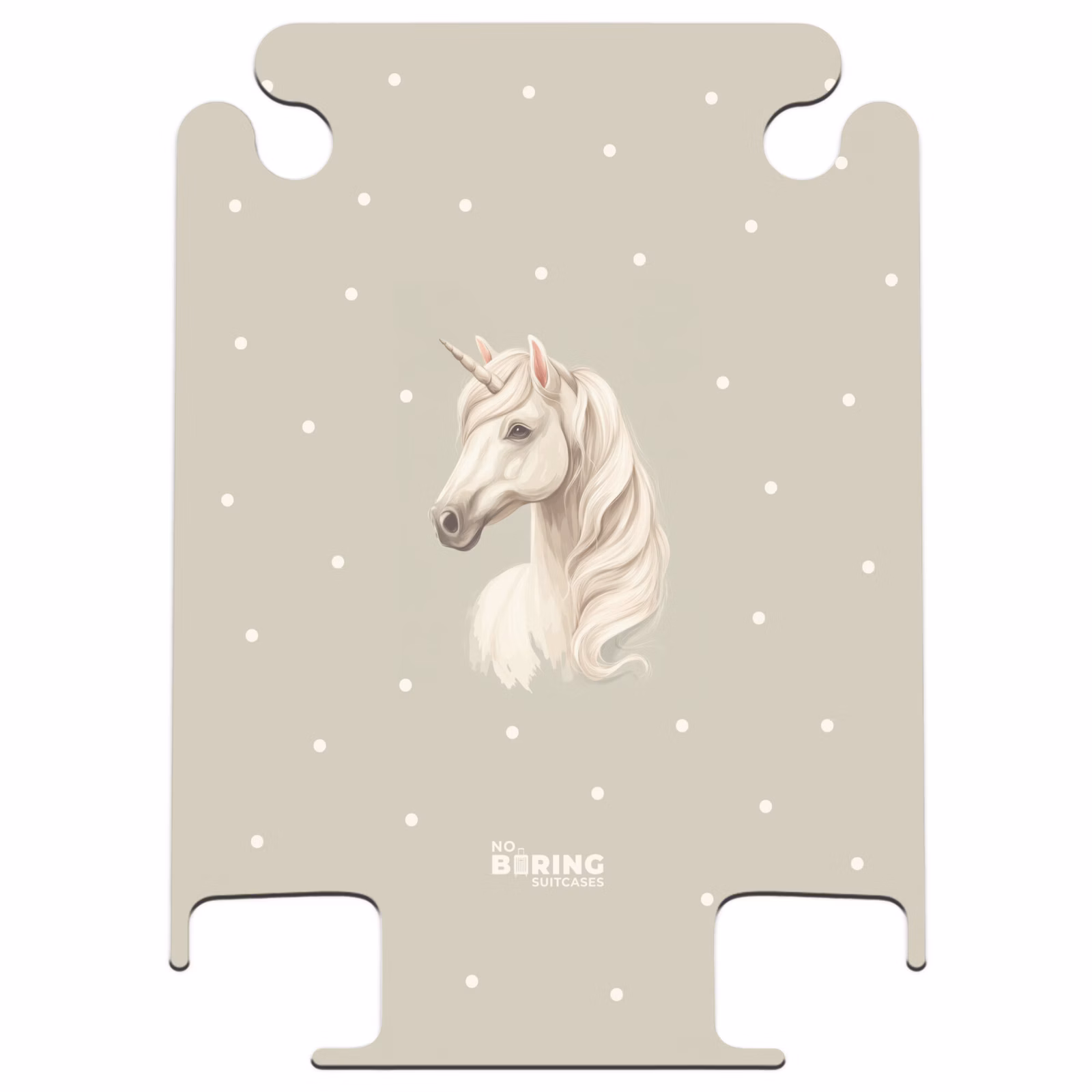 CaseSwap™ - Einhorn umgeben von Polka Dots in neutralen Farben — 1