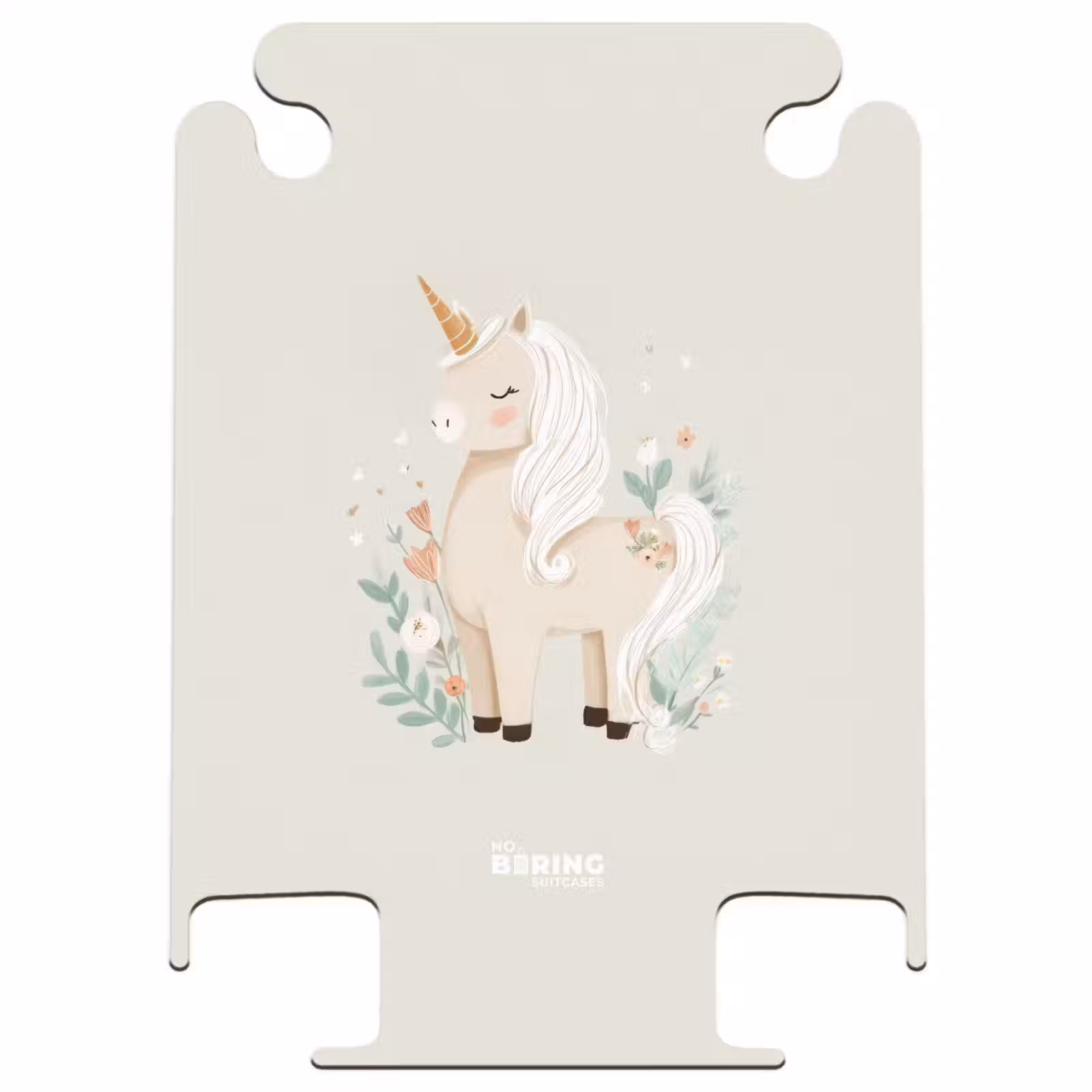 CaseSwap™ - Einhorn zwischen Blumen in Beigetönen — 1