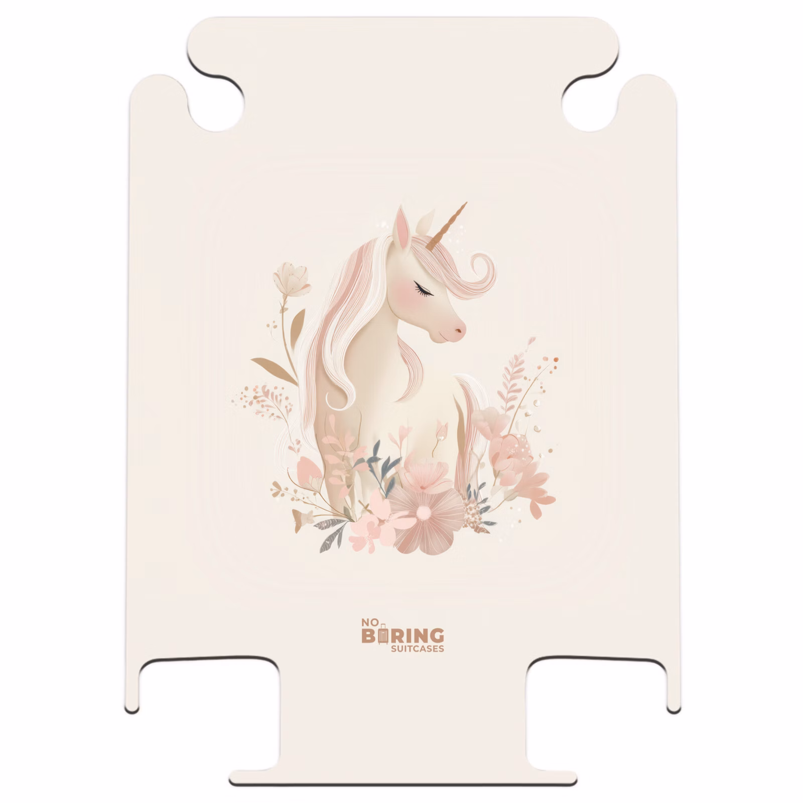 CaseSwap™ - Einhorn zwischen Blumen in rosa Pastellfarben — 1