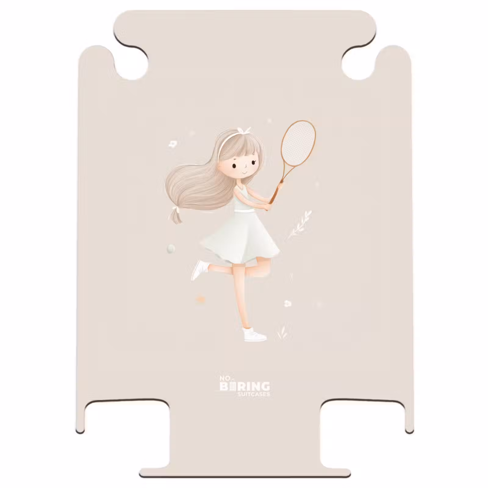 CaseSwap™ - Mädchen spielt Tennis in beigen Farben — 1