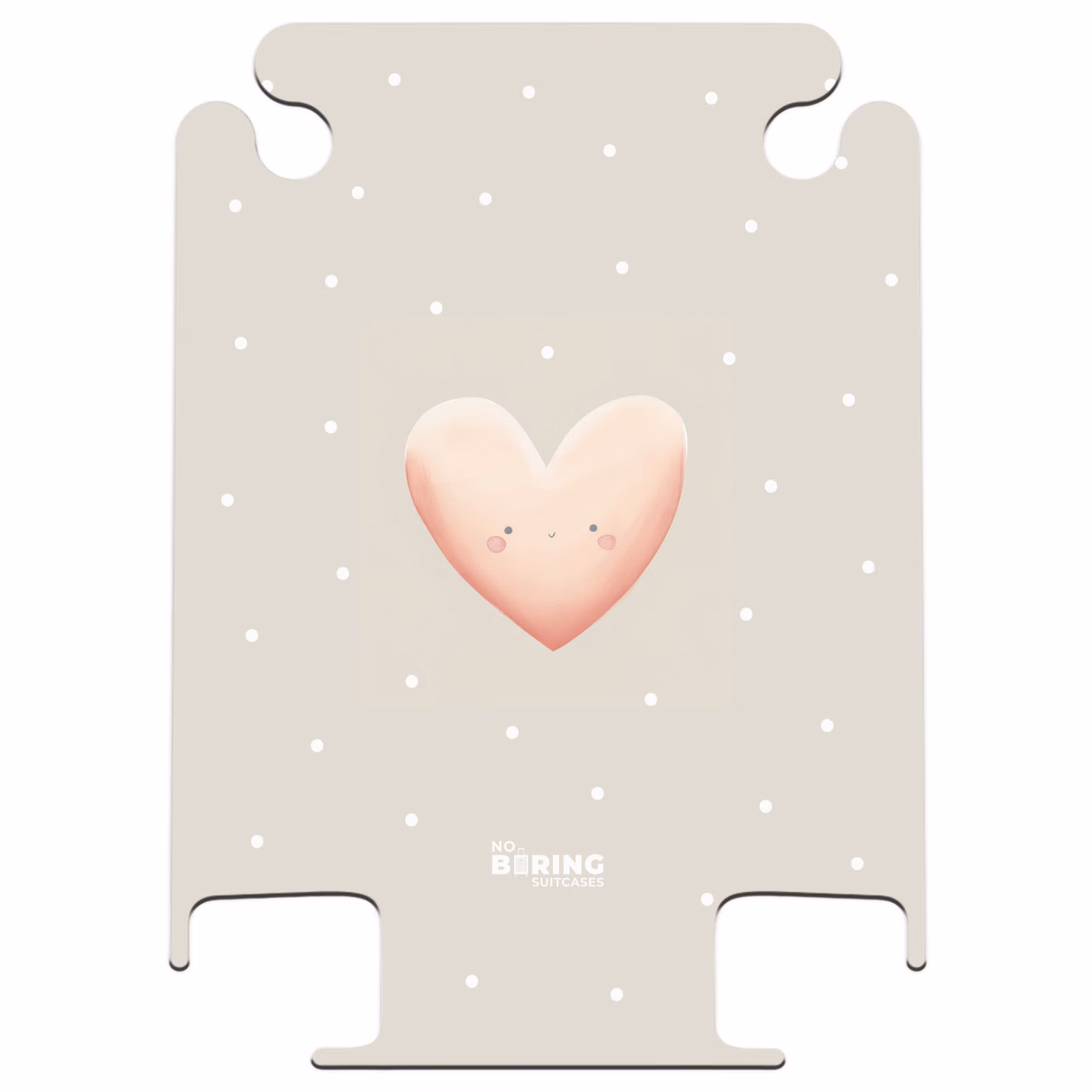 CaseSwap™ - Rosa Herz umgeben von beigen Punkten — 1