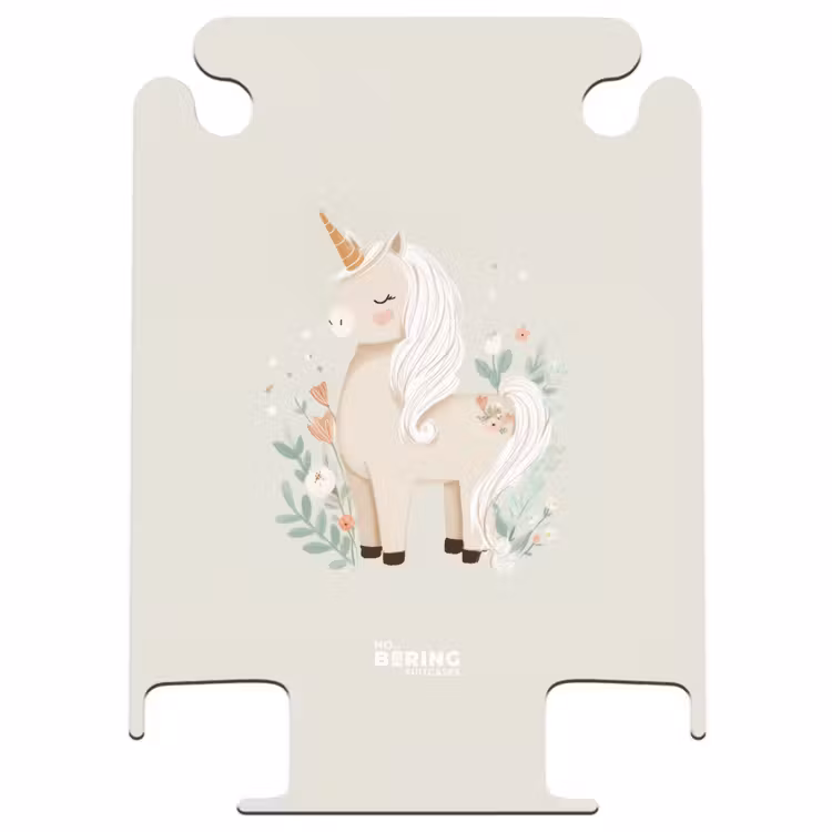 CaseSwap™ - Einhorn zwischen Blumen in Beigetönen — 1