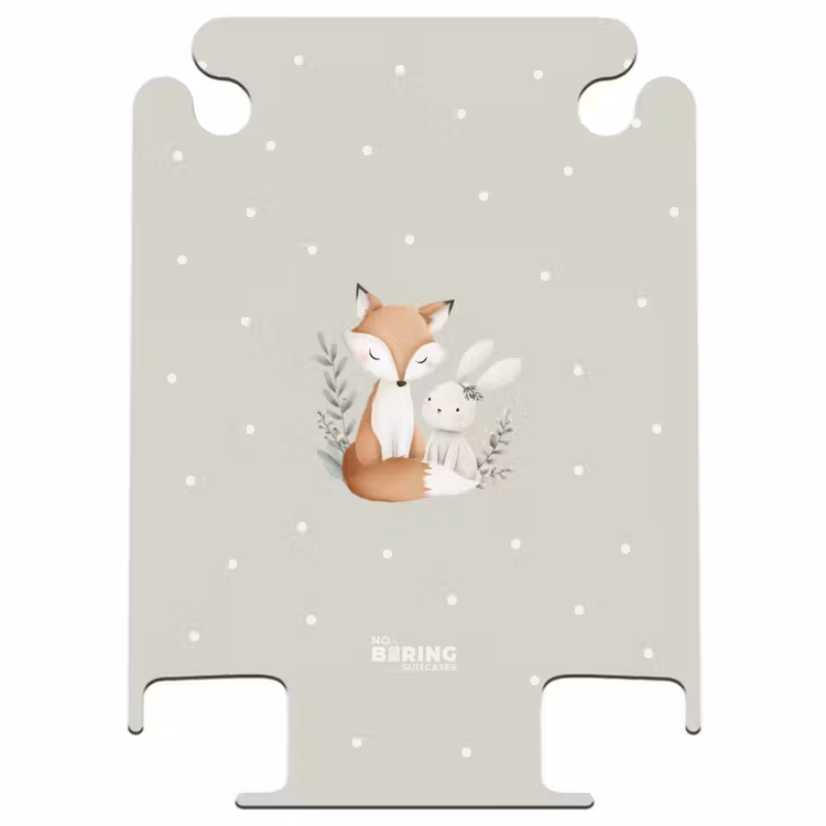 CaseSwap™ - Fuchs und Kaninchen umgeben von grünen Blättern und Punkten — 1