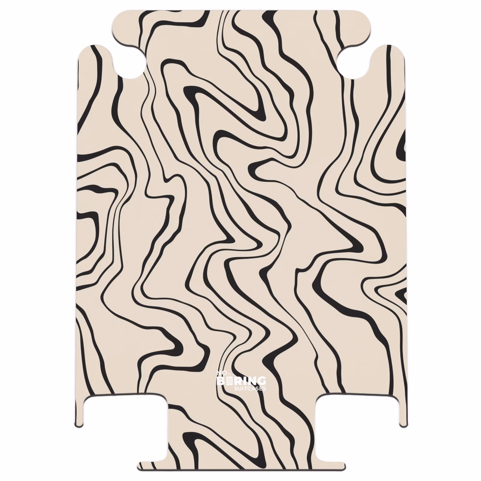 CaseSwap™ - Beigefarbener Hintergrund mit abstrakten schwarzen Linien — 1