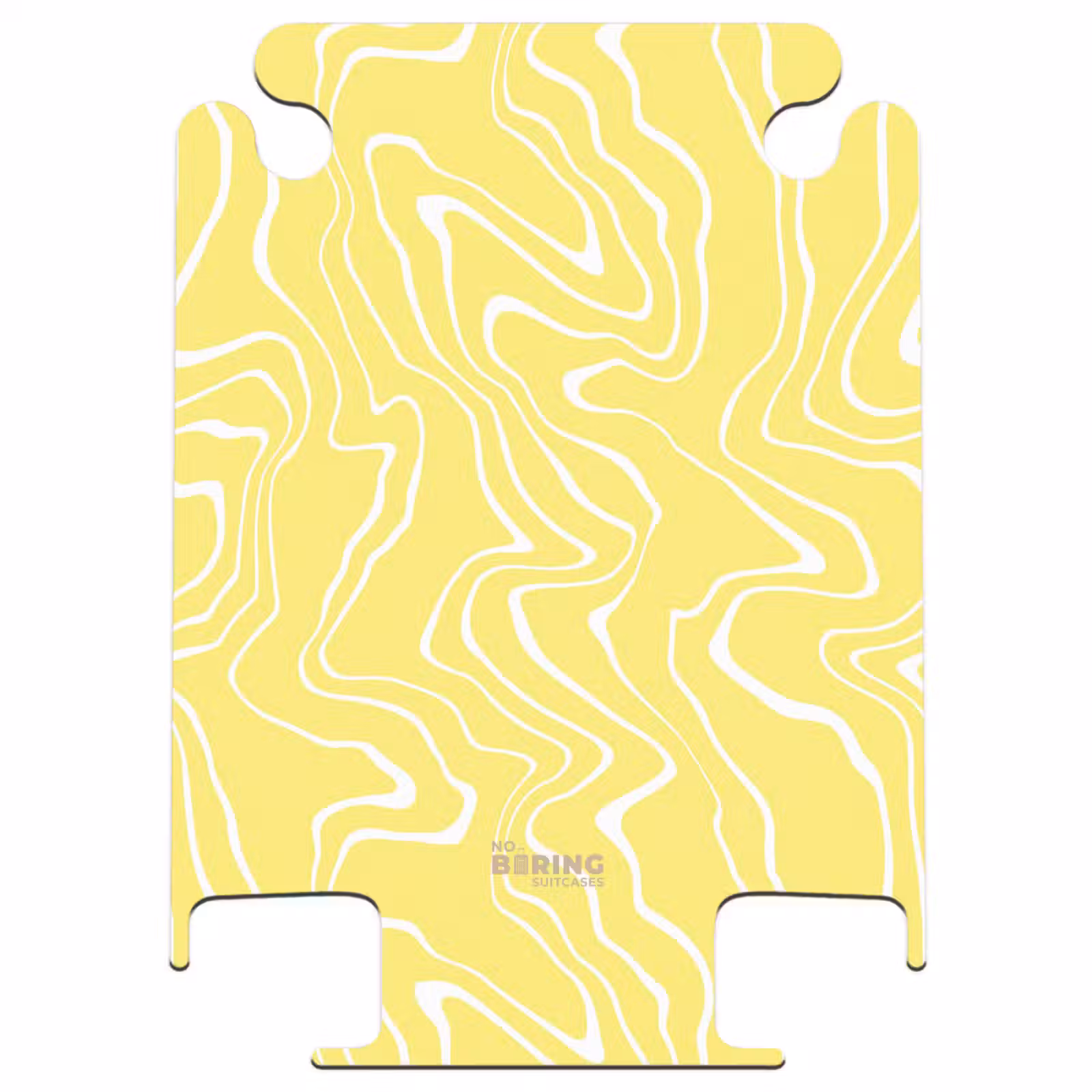 CaseSwap™ - Gelber Hintergrund mit abstrakten weißen Linien — 1