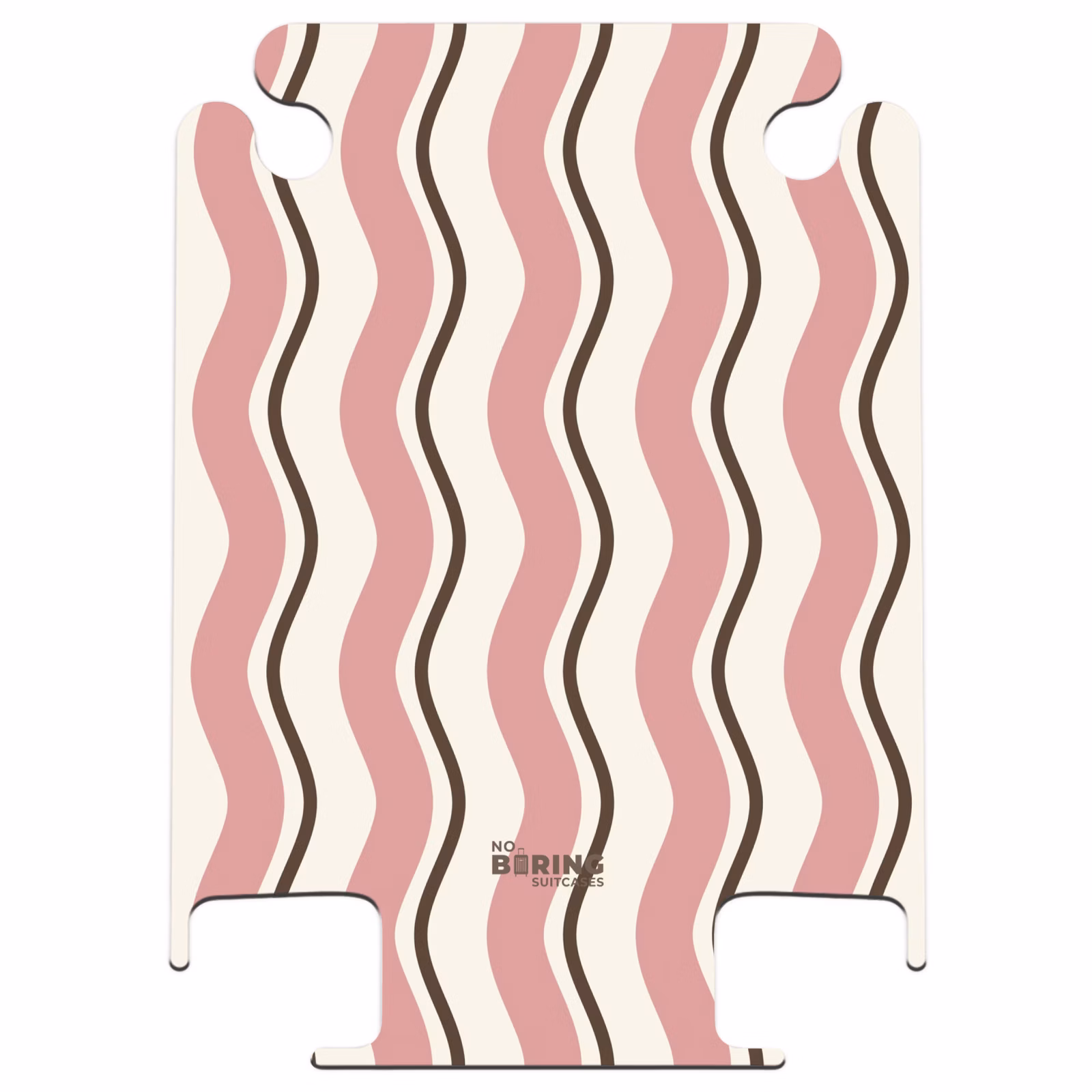 CaseSwap™ - Gewellte Streifen in Rosa und Braun — 1
