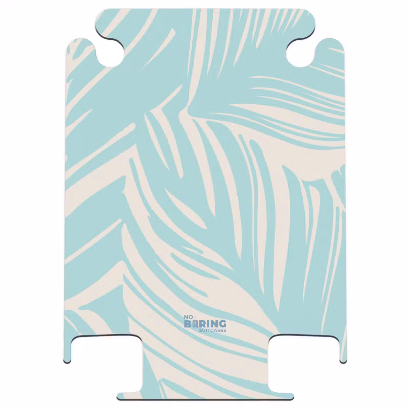 CaseSwap™ - Große Blätter in Hellblau mit Beige — 1