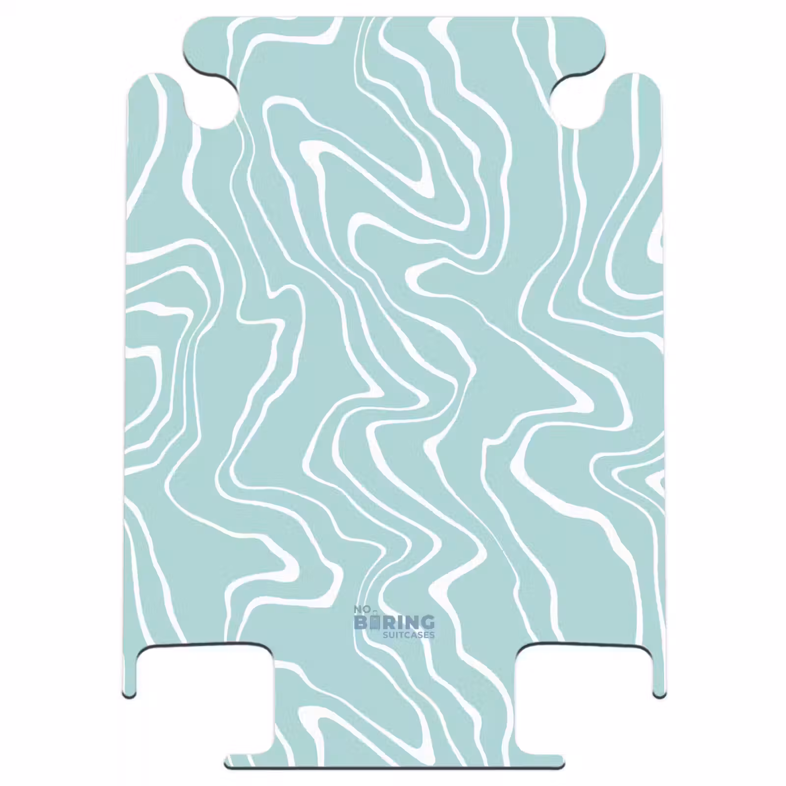 CaseSwap™ - Hellblauer Hintergrund mit abstrakten weißen Linien — 1