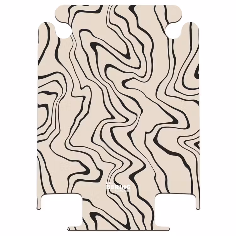 CaseSwap™ - Beigefarbener Hintergrund mit abstrakten schwarzen Linien — 1