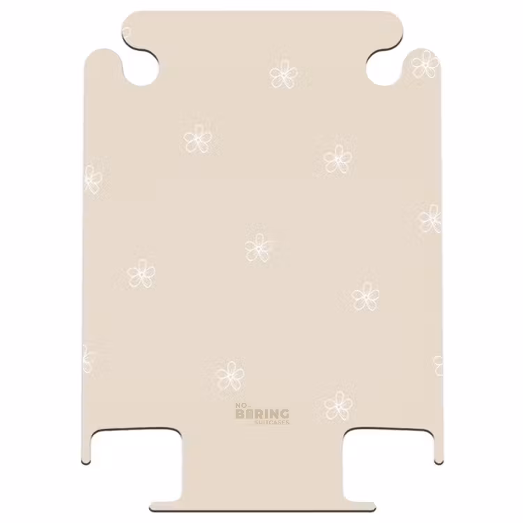 CaseSwap™ - Beigefarbener Hintergrund mit weißen Blumen — 1