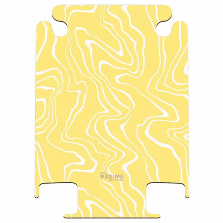 CaseSwap™ - Gelber Hintergrund mit abstrakten weißen Linien — 1