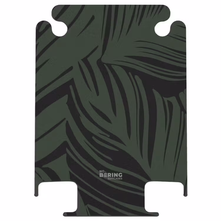 CaseSwap™ - Große Blätter in Schwarz mit Dunkelgrün — 1