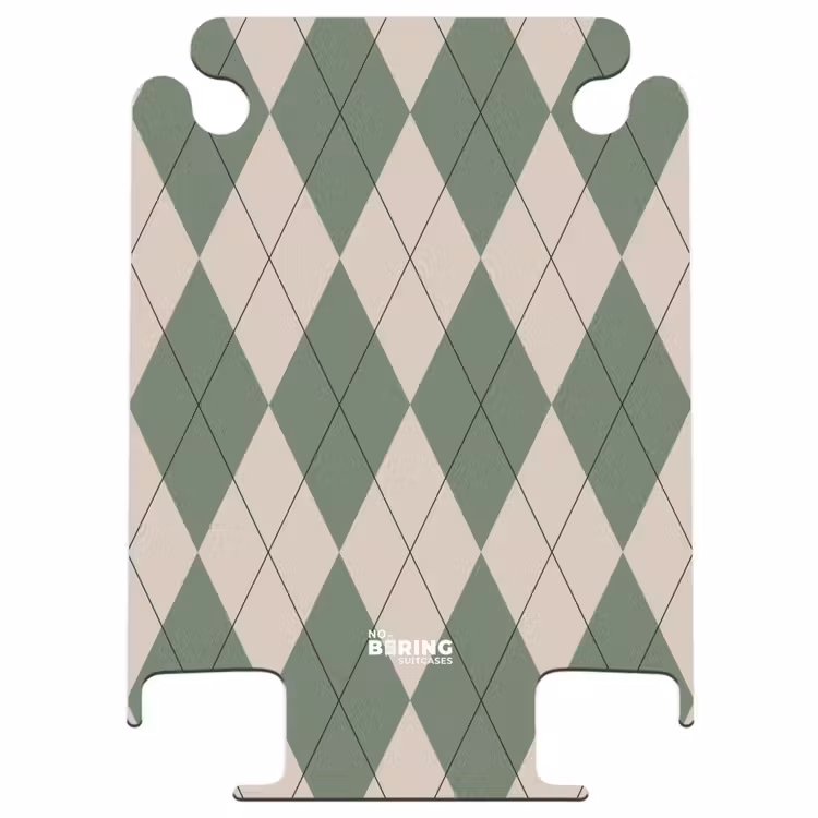 CaseSwap™ - Grün mit beigem Karomuster — 1