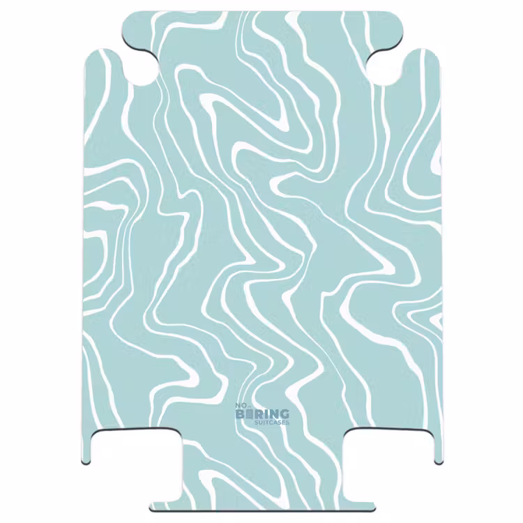 CaseSwap™ - Hellblauer Hintergrund mit abstrakten weißen Linien — 1