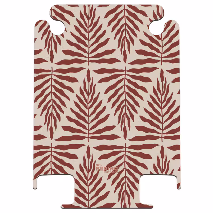 CaseSwap™ - Muster aus Blättern in Beige mit Rot — 1