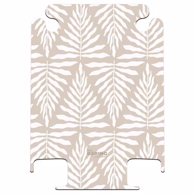 CaseSwap™ - Muster aus Blättern in Beige mit Weiß — 1