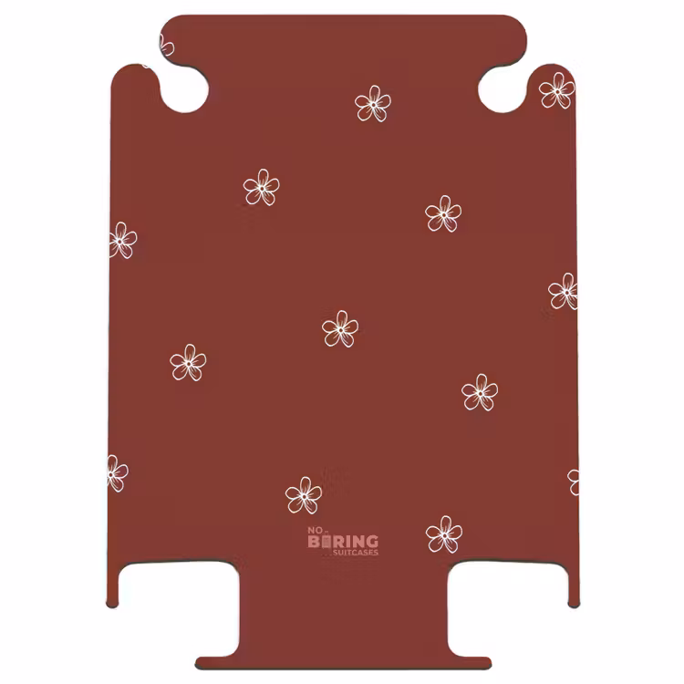 CaseSwap™ - Roter Hintergrund mit weißen Blumen — 1