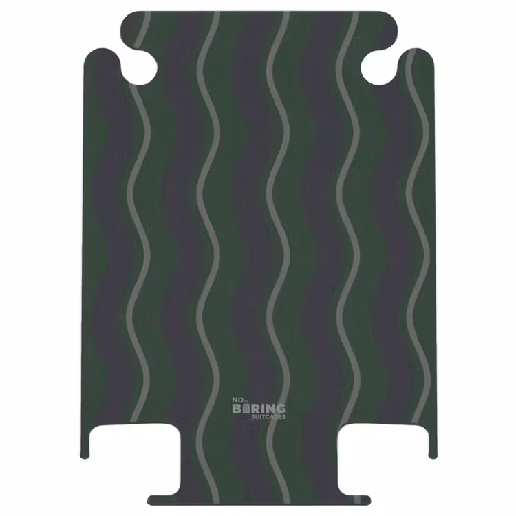 CaseSwap™ - Wellenförmige Streifen in Grün und Grau — 1