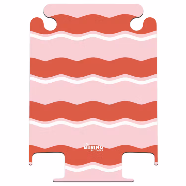 CaseSwap™ - Wellenförmige Streifen in Rot und Rosa — 1