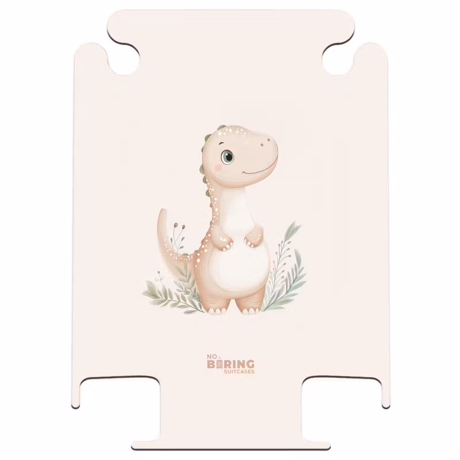 CaseSwap™ - Beigefarbener Dinosaurier mit grünen Blättern — 1