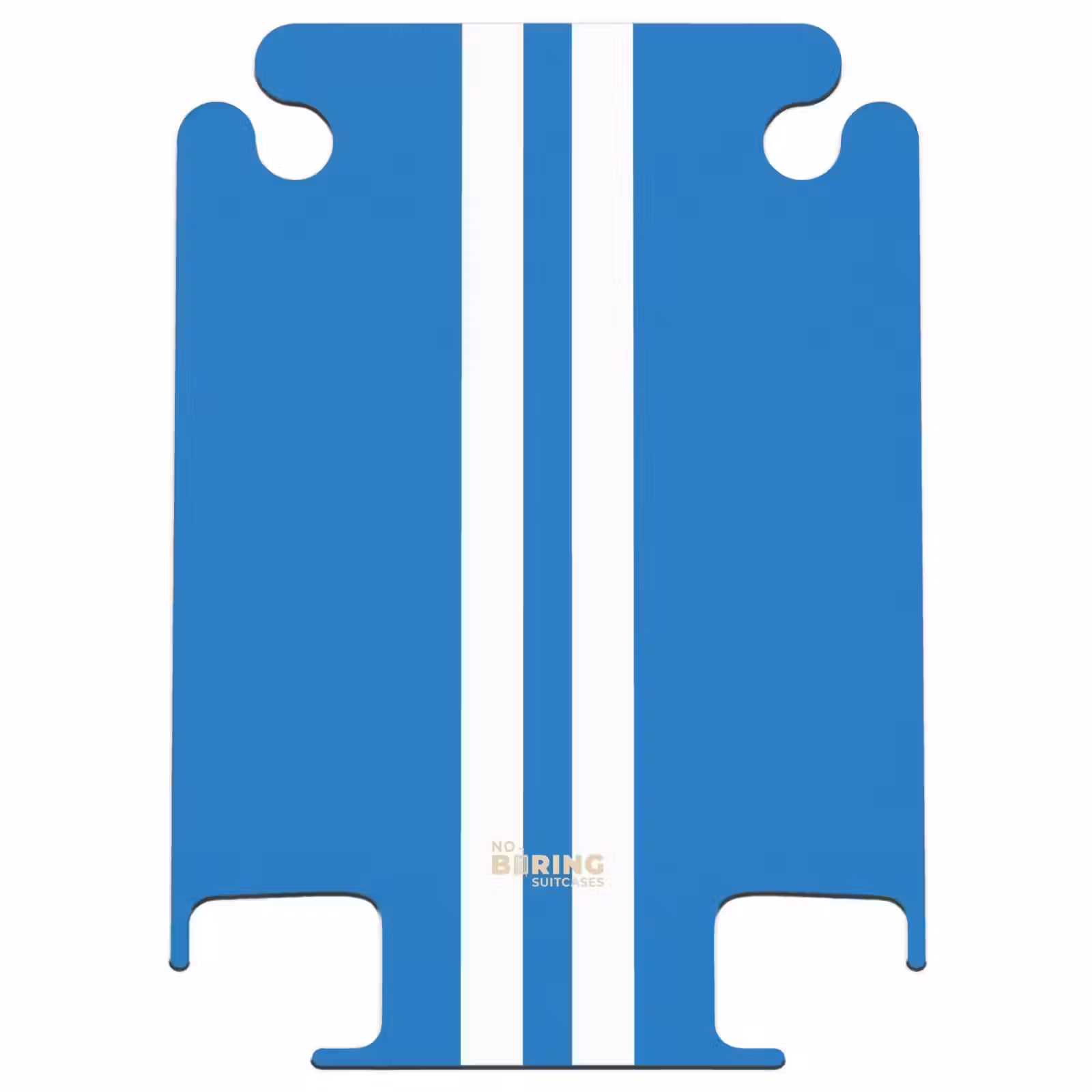 CaseSwap™ - Hellblauer Hintergrund mit doppeltem weißen Mittelstreifen — 1