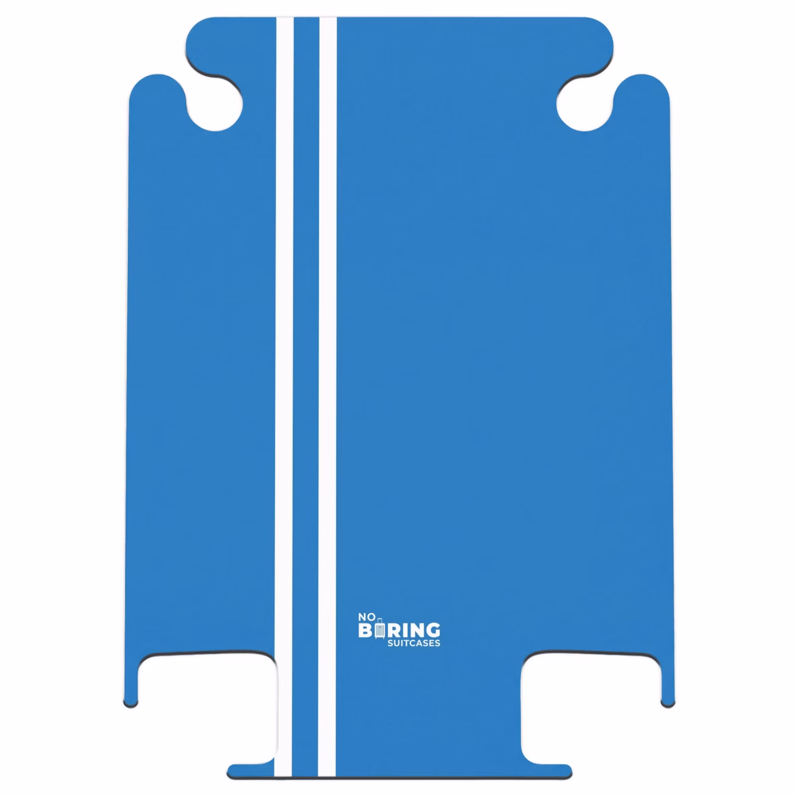 CaseSwap™ - Hellblauer Hintergrund mit doppelten weißen Seitenstreifen auf der linken Seite — 1