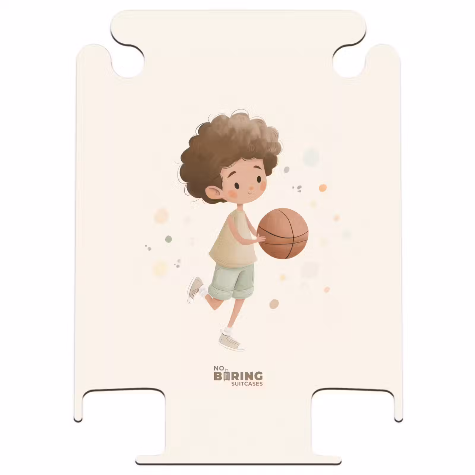 CaseSwap™ - Junge mit einem Basketball in Beigetönen — 1
