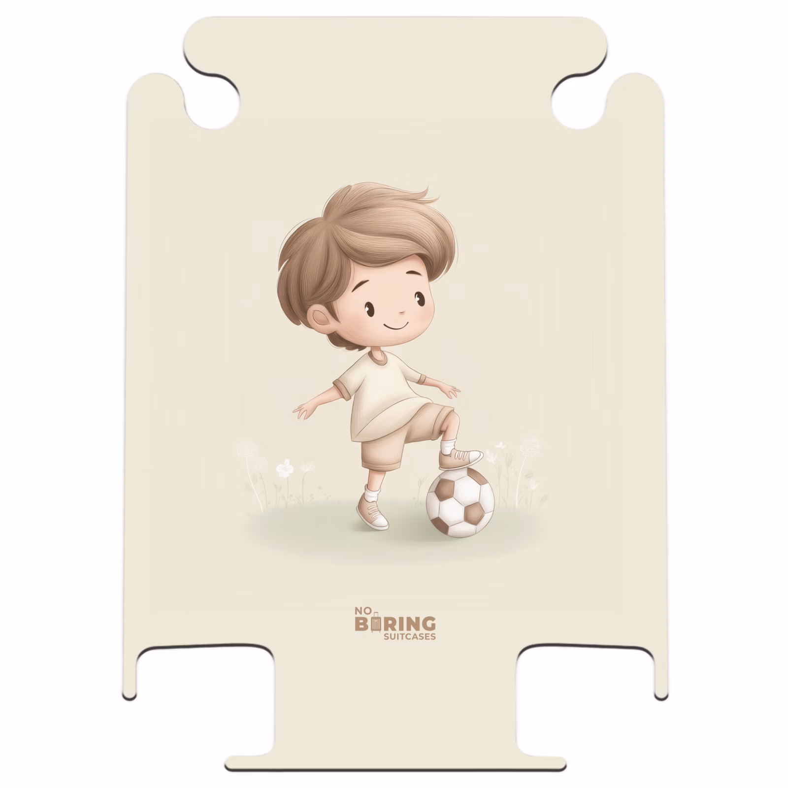 CaseSwap™ - Junge mit Fußball in Brauntönen — 1
