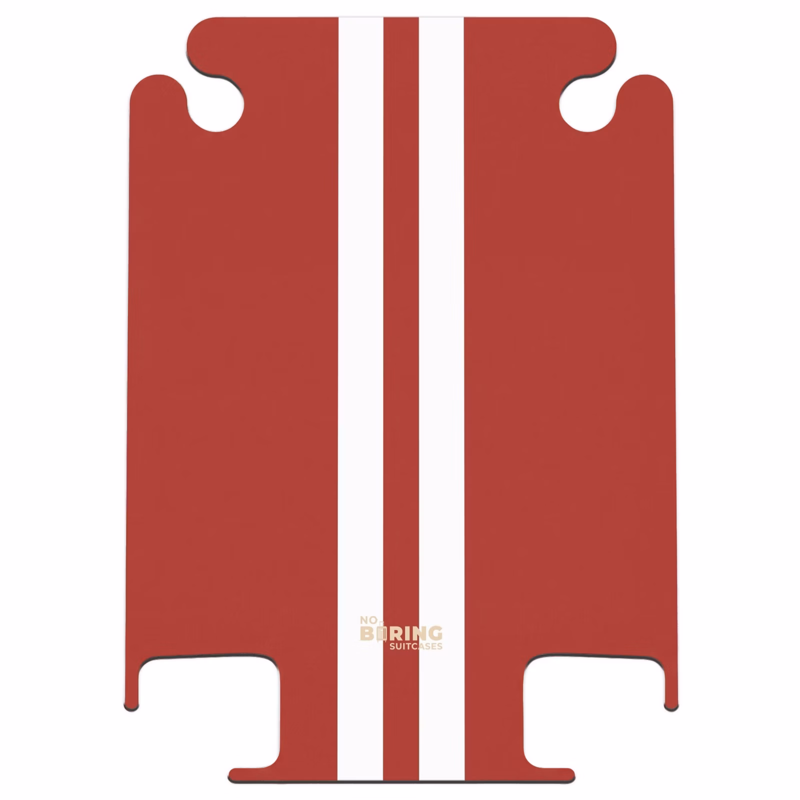 CaseSwap™ - Roter Hintergrund mit doppeltem weißen Mittelstreifen — 1