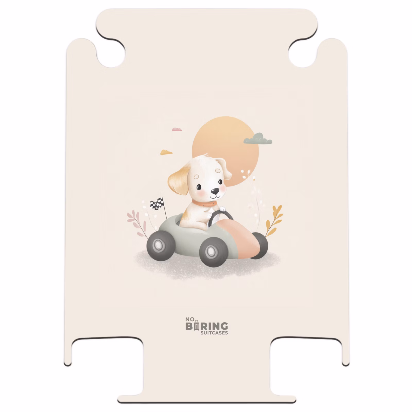CaseSwap™ - Welpe in einem Rennwagen in Beigefarben — 1