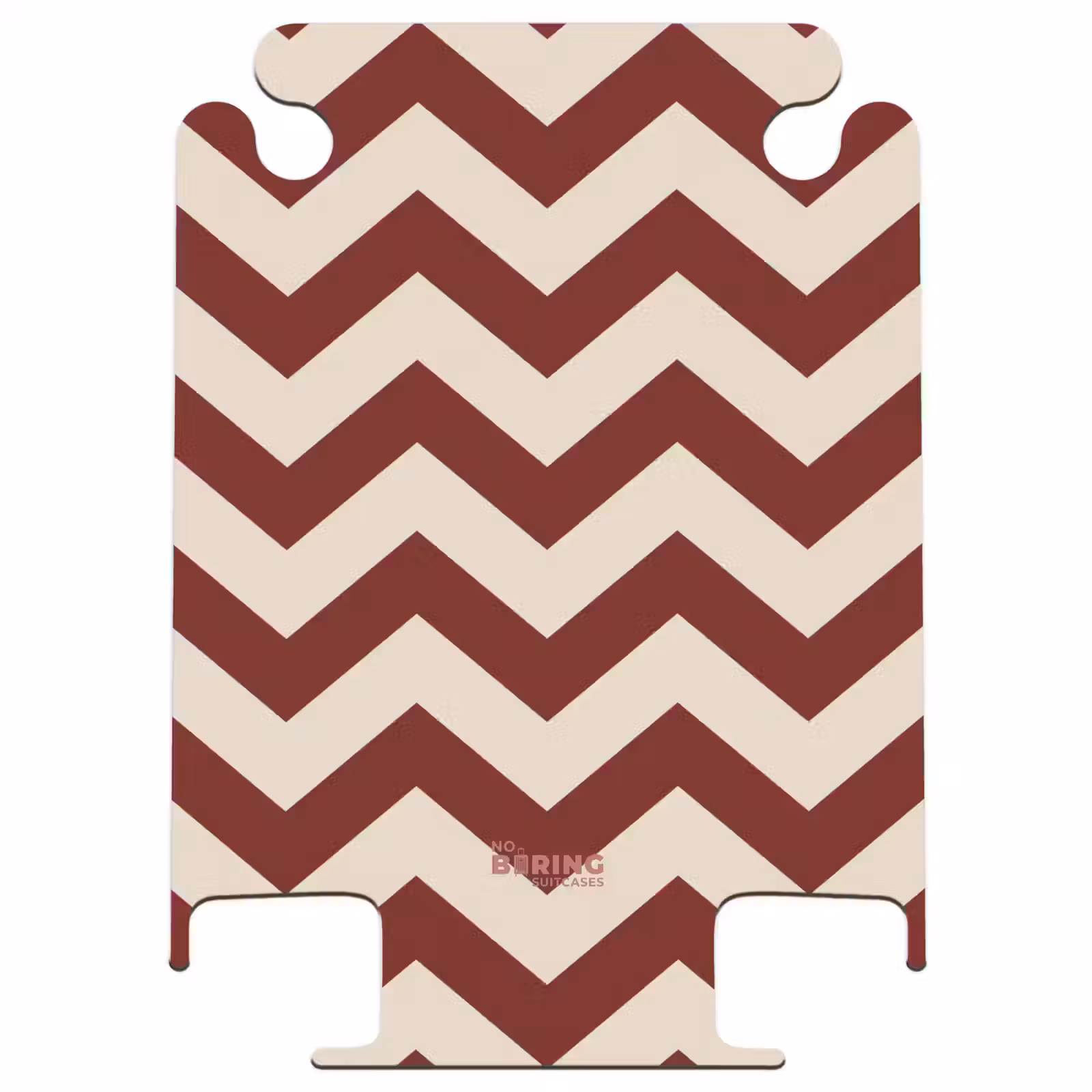 CaseSwap™ - Zickzackmuster in Rot und Creme — 1