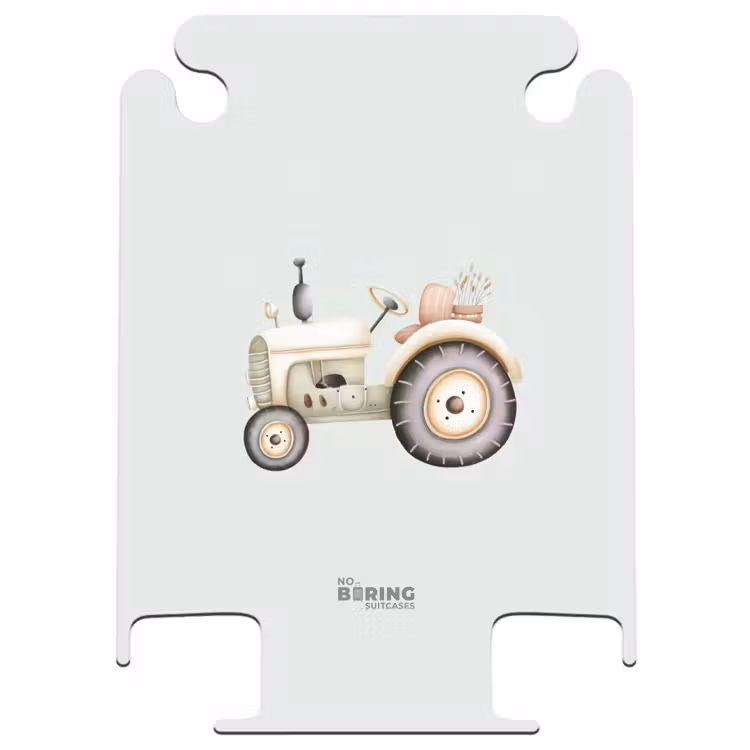 CaseSwap™ - Beigefarbener Oldtimer-Traktor in Pastellgrün — 1