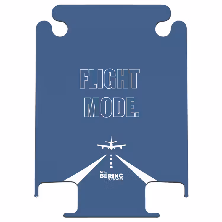 CaseSwap™ - Blauer Hintergrund mit Flugzeug und Text Flight Mode — 1