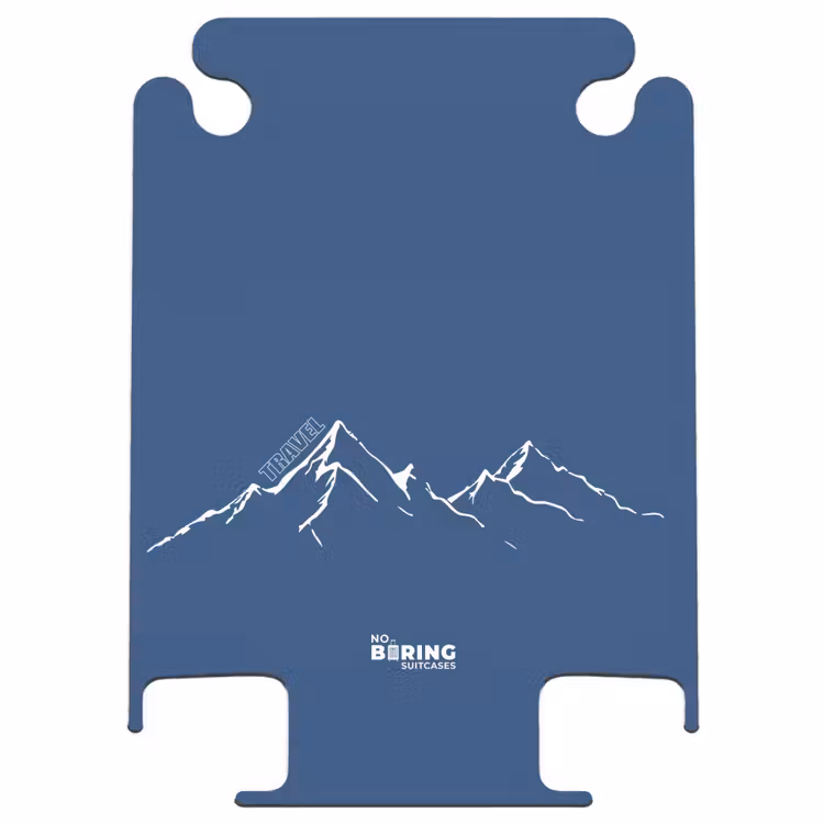 CaseSwap™ - Blauer Hintergrund mit weißem Berg Illustration — 1