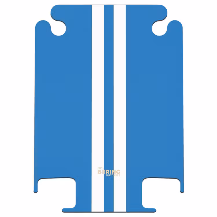 CaseSwap™ - Hellblauer Hintergrund mit doppeltem weißen Mittelstreifen — 1